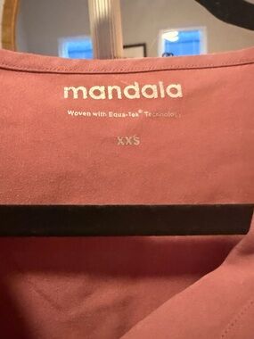 Mandala Women's Short Sleeve Tee in Mauve Pink - XXS